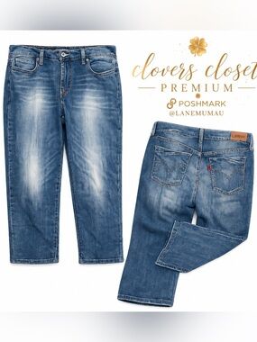 Levi’s Women’s Size 10 Denim Capri Jeans Mid Rise Classic Wash